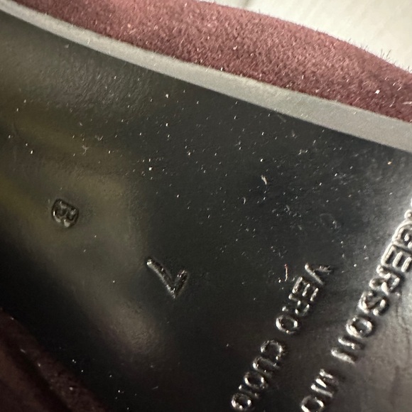 Sigerson Morrison Burgundy Sued/Leather ankle boot - Picture 8 of 10